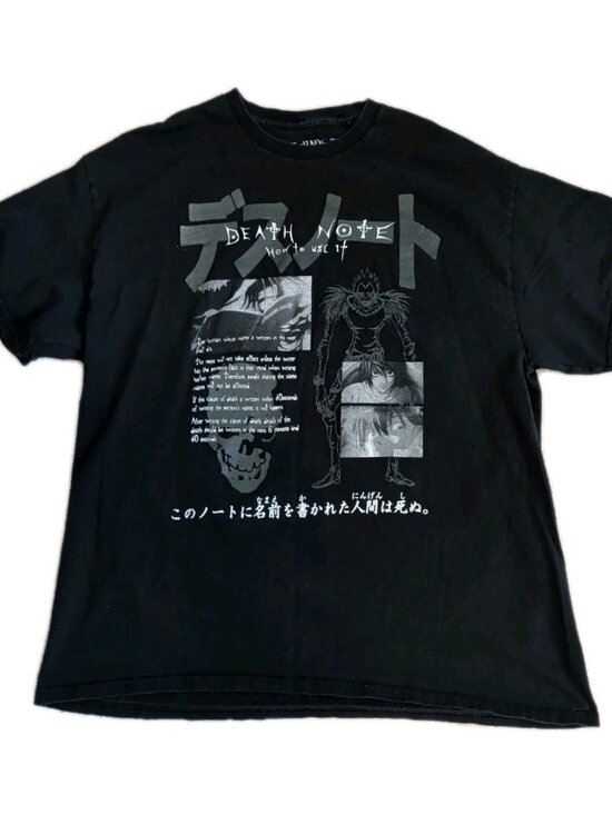Ripple Junction Other - Vintage Y2K Ripple Junction Death Note T-shirt Tee XL Black Ryuk Anime Manga 00s